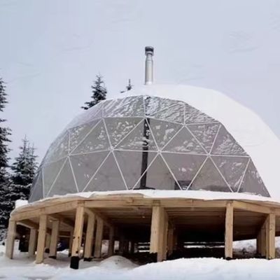 Farmhouse Outdoor Round Glamping Dome Tent with Customized Color Luxury House Bathroom