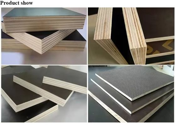 E1 Formaldehyde Emission Standards 18mm Marine Plywood for Construction Film Faced