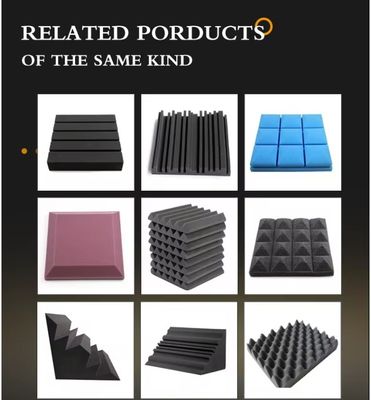 Acoustic Foam Panels in Customized Color Sound Insulation Wall Panels for Home Decor