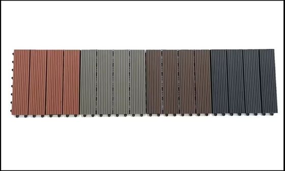 Terrace Wood Plastic Composite Coffee WPC 300*300mm Floor Tile for Smooth Outdoor Garden