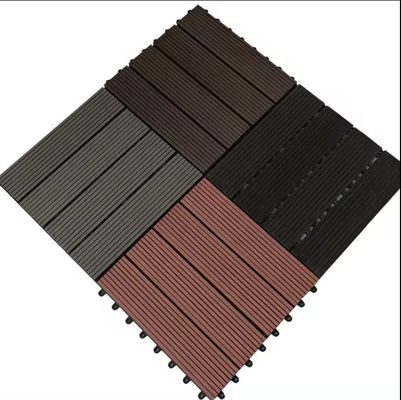 Terrace Wood Plastic Composite Coffee WPC 300*300mm Floor Tile for Smooth Outdoor Garden