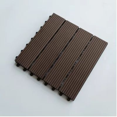 Terrace Wood Plastic Composite Coffee WPC 300*300mm Floor Tile for Smooth Outdoor Garden