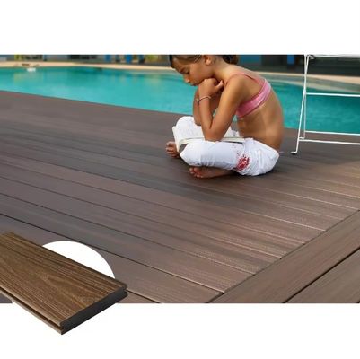 18mm Thickness Pear Wood Outdoor Garden Patio Swimming Pool Wood Composite Decking Floor