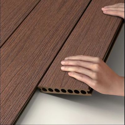 Outdoor Smooth Wood Plastic Terrace Flooring for Different Size Swimming Pool Decking