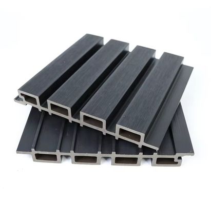Plastic Wood Composite Facade Panels Custom Length 159mm x 23mm x Customizable Length