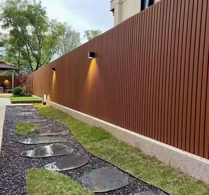 Plastic Wood Composite Facade Panels Custom Length 159mm x 23mm x Customizable Length