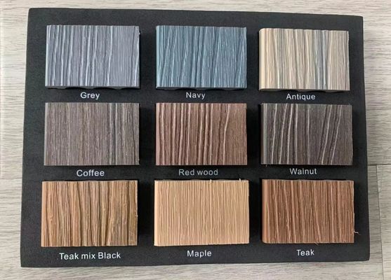 Plastic Wood Composite Facade Panels Custom Length 159mm x 23mm x Customizable Length